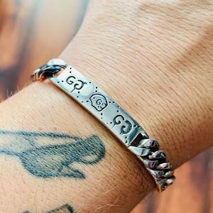 Gucci Ghost silver (925) link/chain ID bracelet